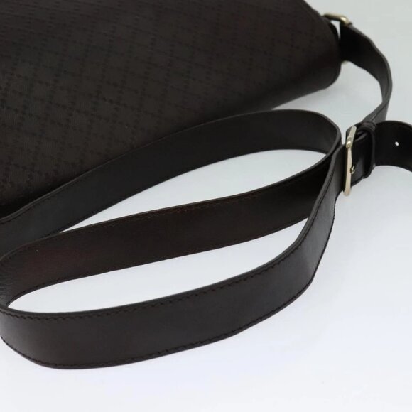 GUCCI Shoulder Bag Leather Brown Gold 223665 Auth - Picture 6 of 16